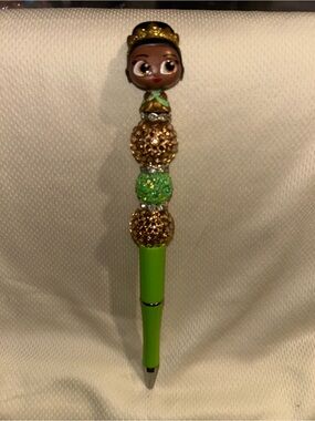 Disney Doorable princess Tiana beaded pen